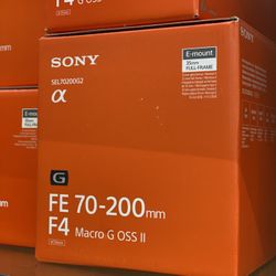 Sony FE 70-200mm F4 Macro G OSS II Lens