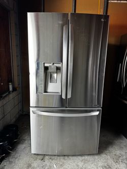 LG French Doors counter depth stainless steel refrigerator