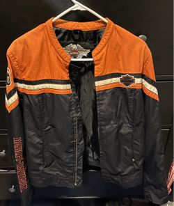 Harley Davidson Women's Orange and Multi Jacket XL