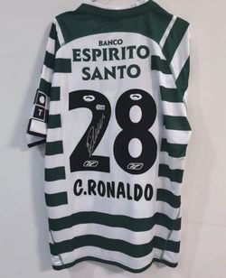 Cristiano Ronaldo signed Sporting jersey