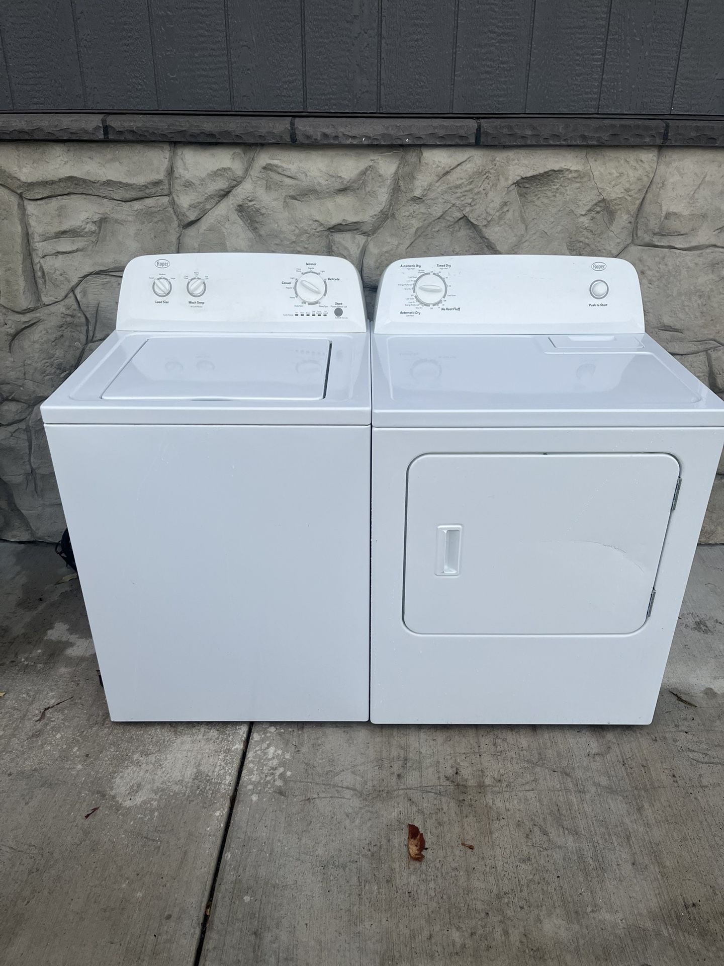 Roper Washer & Dryer Set β Clean, Reliable, Works Great! (Can Sell Separately)