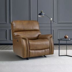 Barcalounger Presley Leather Power Rocker Recliner with Power Headrest，$280