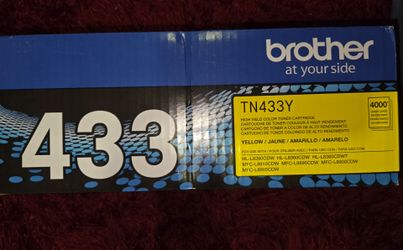 Brother TN433Y 4,000 Page-Yield High-Yield Toner - Yellow New