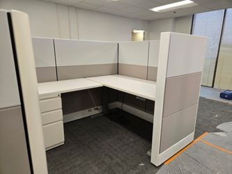 Herman Miller Ethospace ANY SIZE Light Silver & White HAT Desk Refurbished