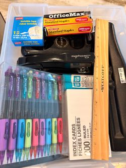 Back to school supplies