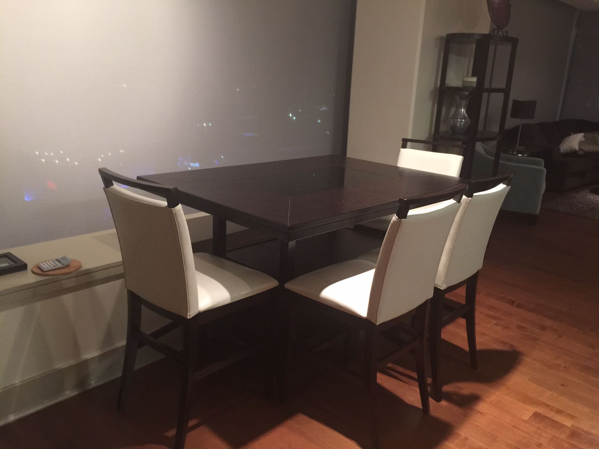 Dining Table, 6 Chairs and Side Cabinet