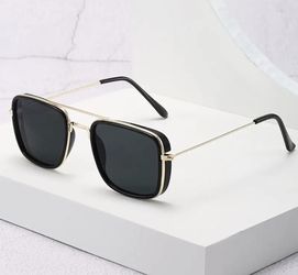 Fashion Sunglasses European and American Metal Small Square Frame Glasses Retro Square Sunglasses UV Protection