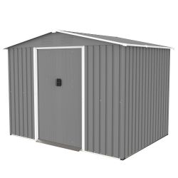 8' x 6' Metal Storage Shed for Tools with Weatherproof and Locking Features