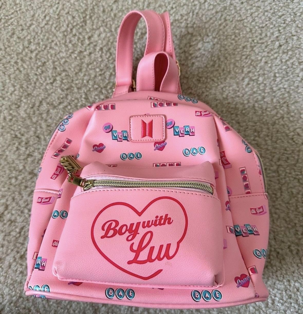 Mini Backpack Pink BTS 
