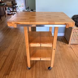 Butcher Block Island Table