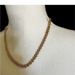 Swirl Loop Chain Fashion Necklace 
