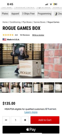 ROGUE box ( box jumps ) $20