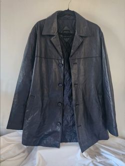 Ecko Unltd Black Leather Jacket Size L