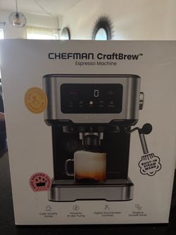 Selling a brand new, never opened Chefman CraftBrew 15-Bar Espresso Machine. The box is completely sealed and pristine. Perfect for making café-qualit