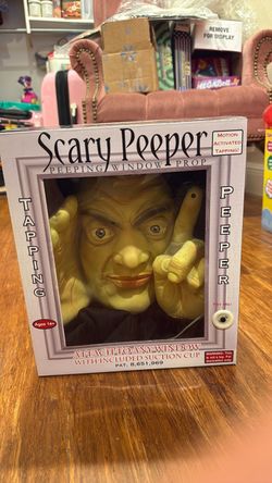 Scary Peeper and Tapping Halloween Decoration