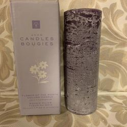 Avon July Larkspur Pillar Candle