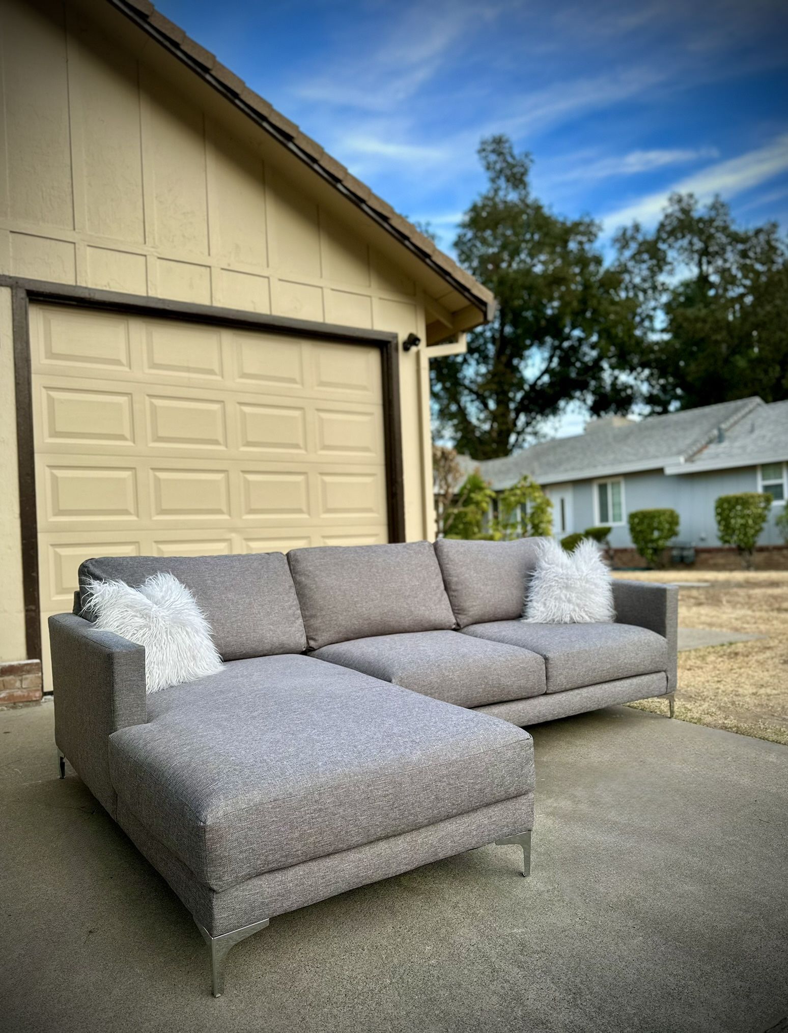 Urban Roads Alissa Sectional | 105” LAF Chaise | FREE Delivery