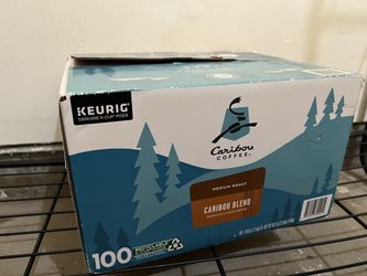 Caribou Coffee Caribou Blend, Single-Serve Keurig K-Cup Pods, Medium Roast Coffee 100 cup