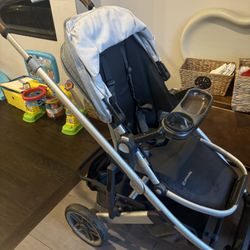 UPPAbaby Cruz Stroller + Mesa Car Seat + Bassinet 