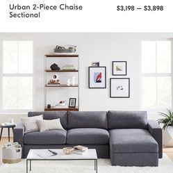Urban 2-Piece Left Chaise Sectional