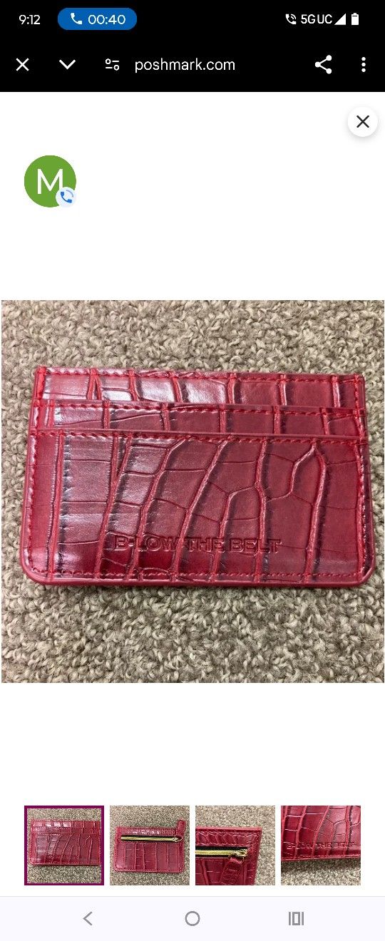 NWOT pretty croc card holder wallet
NWT
B-Low the Belt