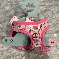 Hello Kitty Cat Dog Harness Collar Size XS Extra Small 