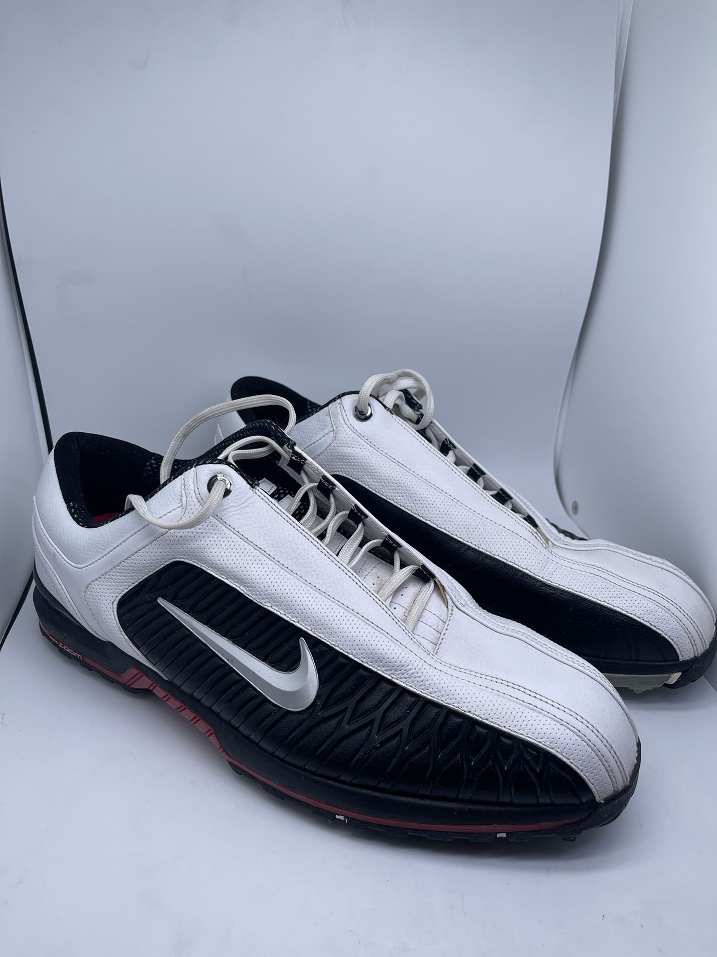 Nike Air Zoom Elite II Golf Shoes Mens Size 13 Black White Red 336036-101 Cleats