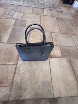 Michael Kors Gray Leather Structured Handbag