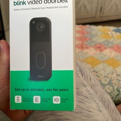 Blink Video Doorbell- 40.00 Cash