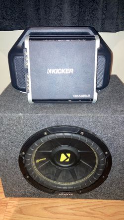 Kicker amp and kicker 10 inch woofer