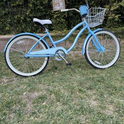 Girls women s 24 inch Magna Rip Curl single speed baby blue Beach Cruiser bike in excellent condition for Sale in Corona CA OfferUp