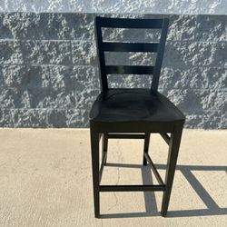 A Pair Of Ethan Allen solid wood bar stools. 