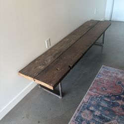 Reclaimed Wood Custom Made Bench 