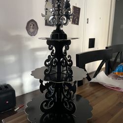Halloween cupcake Stand With Spiderweb