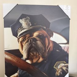 Brand New Police Dog Wall Hanging