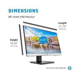 HP 24 Inch iPS Display monitor.