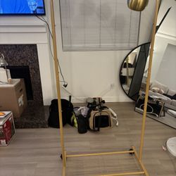 Gold Clothing Rack 
