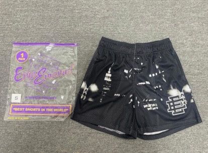 Brand New Eric Emanuel EE Basic Shorts Color - Black Skyline Size