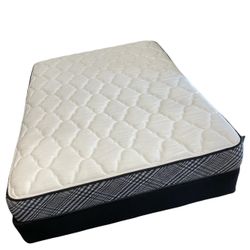 Queen Orthopedic Mattress + Box Frame + Metal Bed Frame 