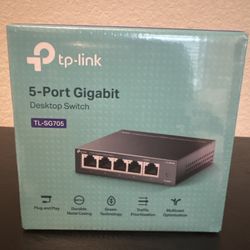 TP-Link 5-Port Gigabit Desktop Switch (TL-SG705) New Sealed