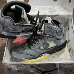 Off-White x Air Jordan 5 Retro 'Muslin'