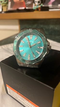 INVICTA Diver Meridian Men 46mm Metal Silver Light Blue dial MG68 Quartz Model 79014 New in a box