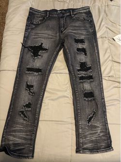 Black ripped jeans men