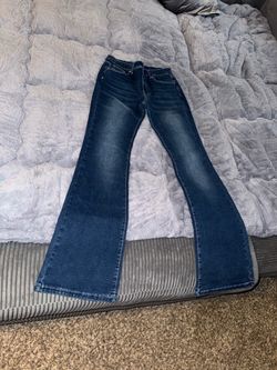 SHEIN Women's Dark Wash Flare Jeans