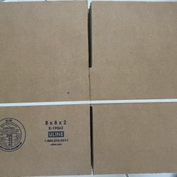 8 x 8 x 2" Corrugated Boxes