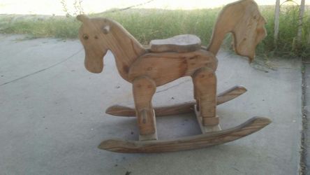 Rocking wood horse