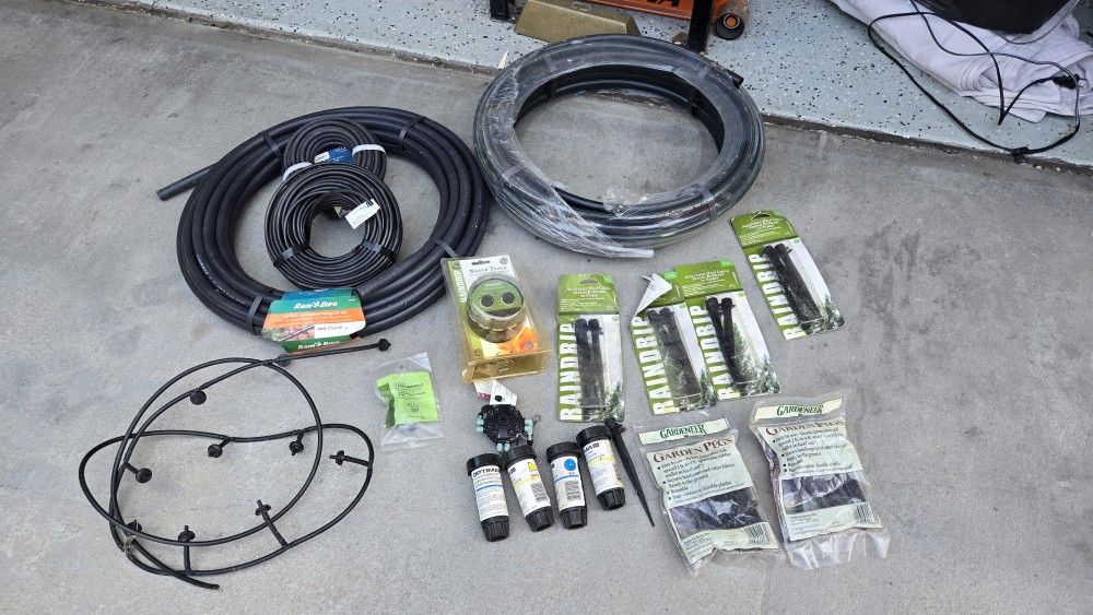 Drip System Parts And Hoses..new