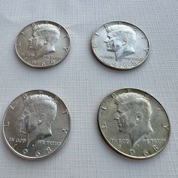 4 Kennedy Half Dollar