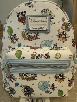 Disney Parks Loungefly Mickey & Minnie Runaway Railway Mini Backpack