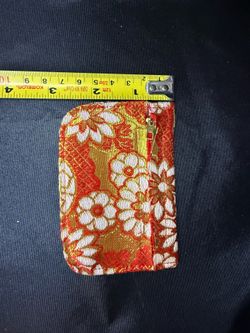 Vintage Nakia Jewellers Inc. Hotel Okura Tokyo Japanese Brocade Coin Purse Wallet